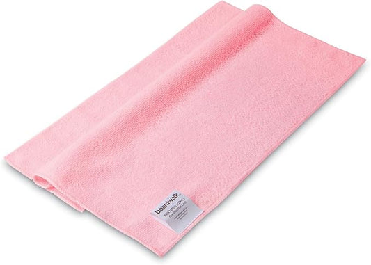Boardwalk 2164040 16 in. x 16 in. Microfiber Cleaning Cloths - Pink (24/Pack)