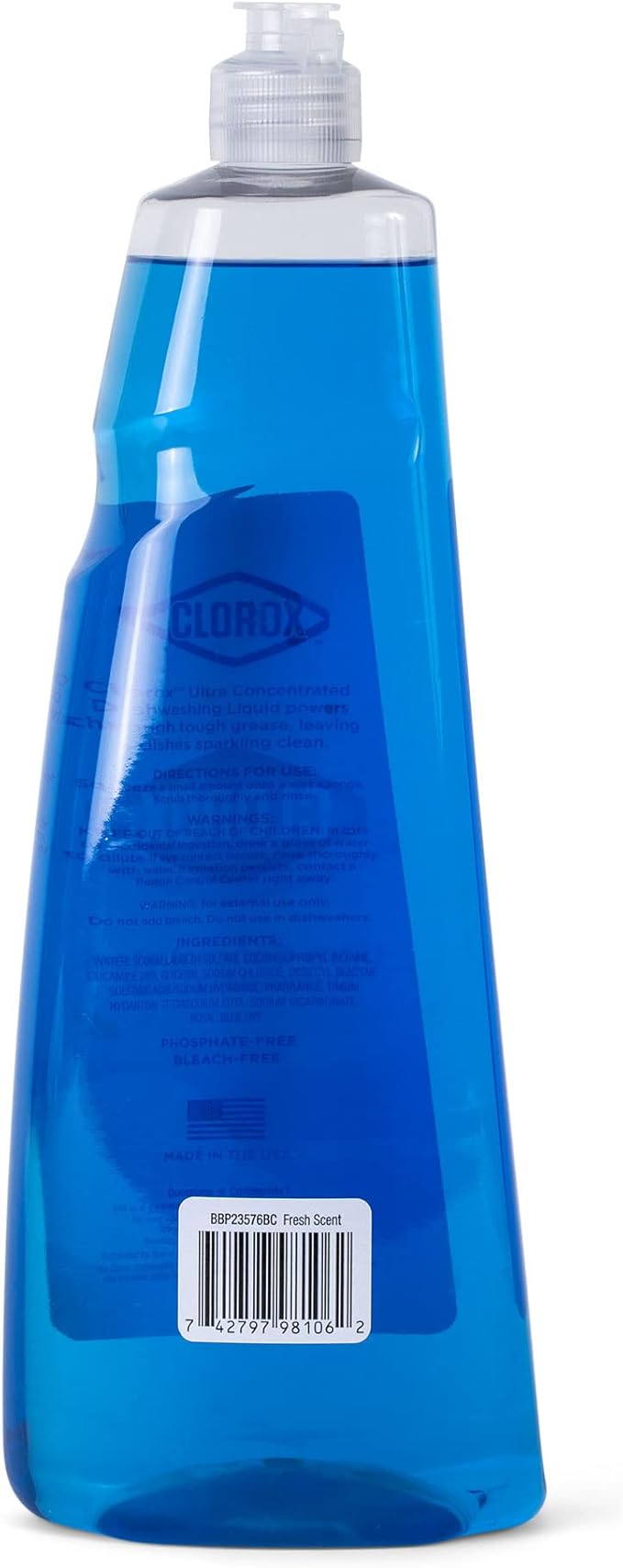 Clorox Liquid Dish Soap with Oxi in Fresh Scent, 40 Fl Oz | Bleach-Free Dishwashing Liquid Powers Through Grease to Wash Dishes and Clean | Ultra Concentrated Dishwashing Soap (Pack of 2)