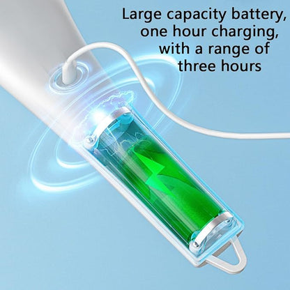 Cordless Electric Spin Cleaning Power Scrubber with 5 Replaceable Brush Heads，Handheld Shower Scrubber for Bathtub, Floor, Wall, Tile, Toilet, Window, Sink (White)