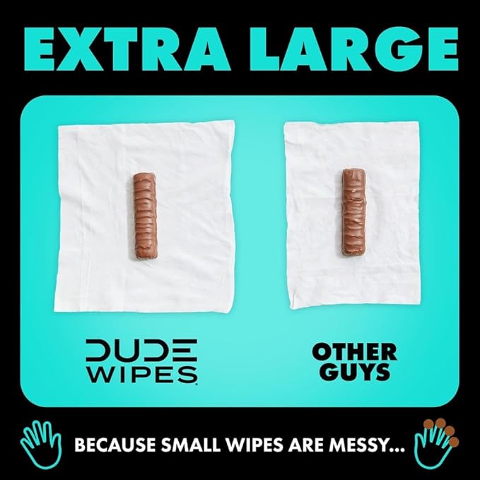 DUDE Wipes - Flushable Wipes with DUDE Bombs Toilet Spray - 18 Pack, 864 Wipes + 1 Spray Bottle - Mint Chill Extra-Large Adult Wet Wipes with Eucalyptus & Tea Tree Oil - Forest Fresh Stank Eliminator