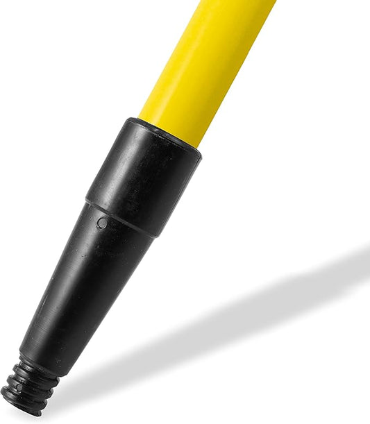 SPARTA 4022004 Spectrum Fiberglass Broom Handle, Mop Handle, Replacement Handle With Acme Threaded Tip For Commercial Cleaning, 60 Inches, Yellow