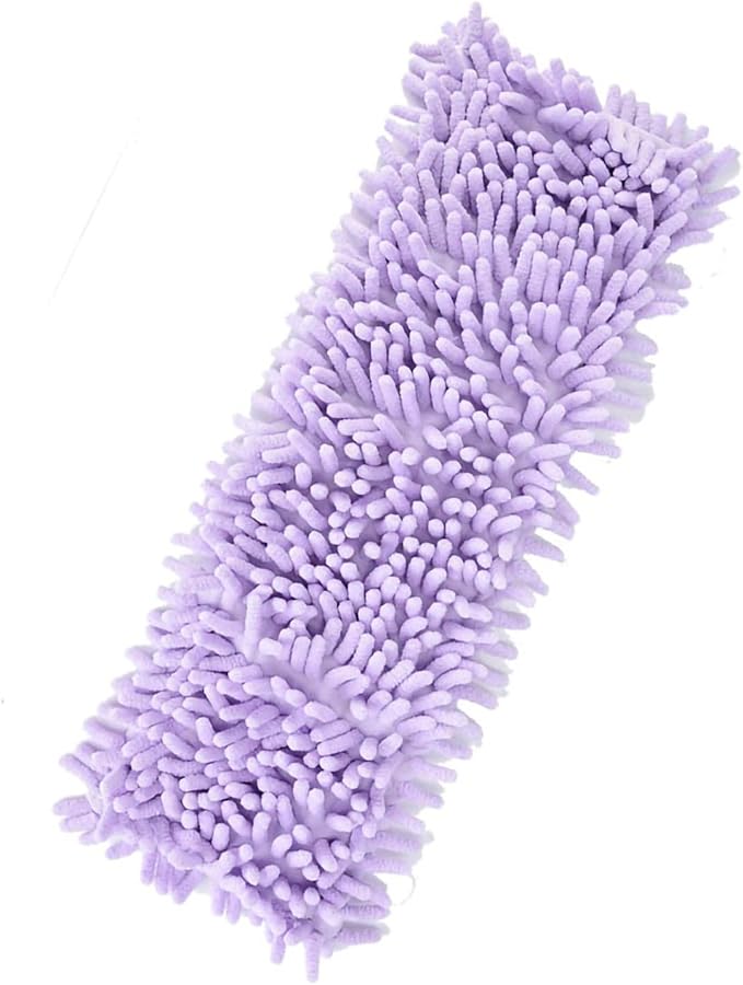 Microfiber Sweeper Mop Pads, Flat Mop Replacement Pads Reusable Dust Mop for Hardwood Floors (Purple)