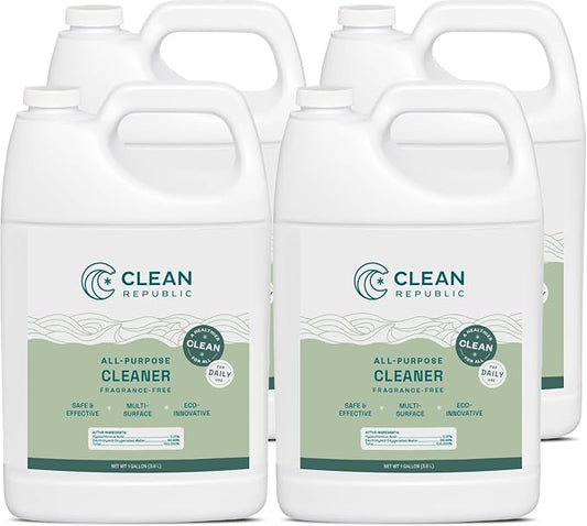 All-Purpose Cleaner, Daily Use Cleaner for Kitchens, Bathrooms, and More, 1 Gallon Bottle, 4-Pack