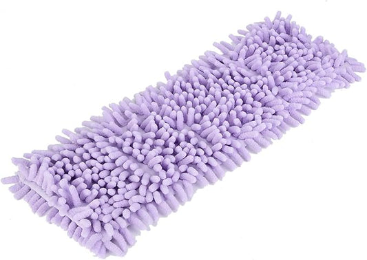 Microfiber Sweeper Mop Pads, Flat Mop Replacement Pads Reusable Dust Mop for Hardwood Floors (Purple)
