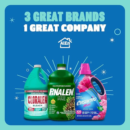 Ensueño Hypoallergenic Liquid Fabric Softener - Floral Scent - (12 Pack) 22 fl oz - Plant-Based Fabric Softener - Softens 156 Loads - Long-Lasting Aroma