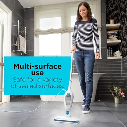 BLACK+DECKER Steam Mop, White (HSM13E1)