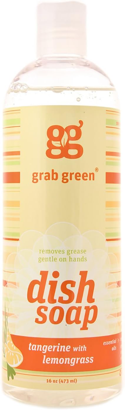 Grabgreen Dish Soap Tangent Lemongrass, 16 oz