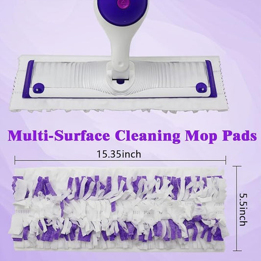 Disposable Mop Pads for S.wiffer PowerMop Multi-Surface Mopping Pad Refills | Safe on All Finished Floors | Compatible with Swiffer PowerMop 10 Count
