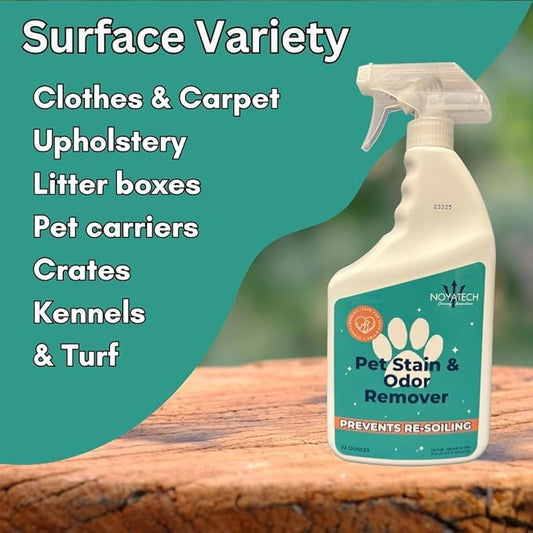 Pet Stain & Odor Remover – Fast-Acting Enzyme Cleaner for Dog & Cat Urine | Safe for Carpet, Couch, Turf, Tile & More | Non-Toxic, Kid & Pet Safe Spray 1 Gallon