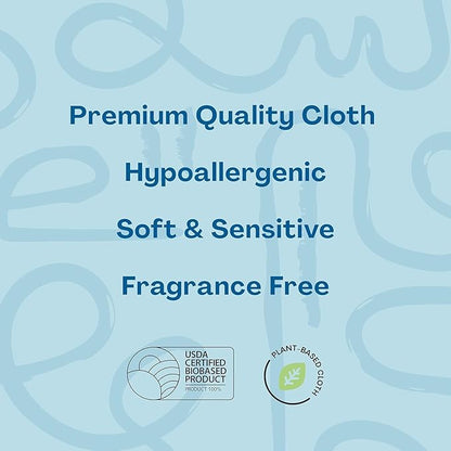 Hello Bello Extra Gentle Unscented Baby Wipes, Plant Based, Made with 99% Water and Aloe for Babies and Kids, 1080 Count