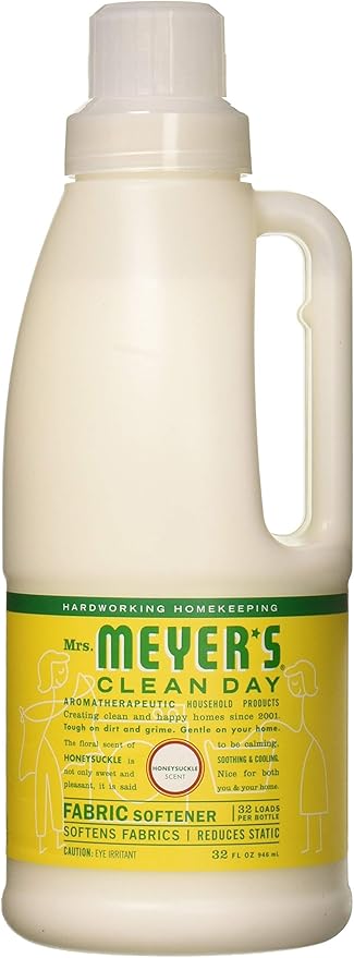 MRS. MEYER'S CLEAN DAY, Fabric Softener, Honysuckle, Pack of 6, Size - 32 FZ, Quantity - 1 Case