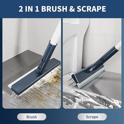 BOOMJOY Grout Brush with Long Handle, Grout Cleaner Brush for Tile Floors, Shower, Bathroom