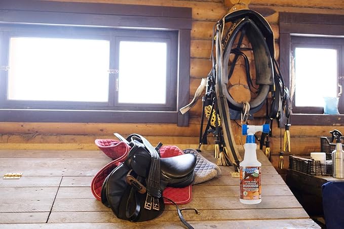 Barn, Stall, or Horse Trailer Deodorizer, Natural-Based Cleaning Spray (32oz)