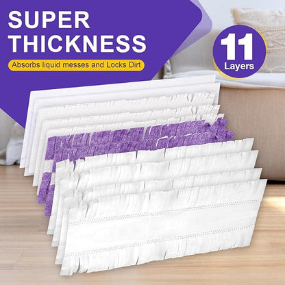 Power Mop Pads Compatible with Swiffer PowerMop, Disposable Mopping Pad Refills for Cleaning, Multi-Surface Wood Floor Replacement Pads (32)
