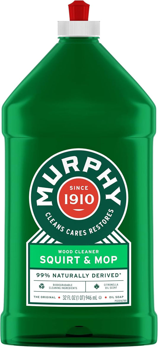 Murphy's Oil Soap Squirt and Mop Wood Floor Cleaner - 32 Fluid Ounce (Packaging May Vary)