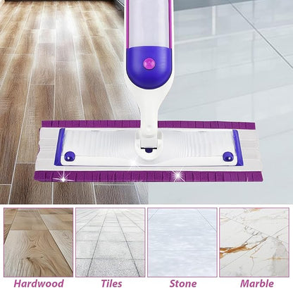 9 Pack Power Mop Refill Pads for Swiffer Powermop Multi-Surface Mops and Wood Mops, Reusable & Washable Microfiber Power Mop Pads for All Types of Floor Cleaning(3 Yellow+3 Purple+3 Blue)