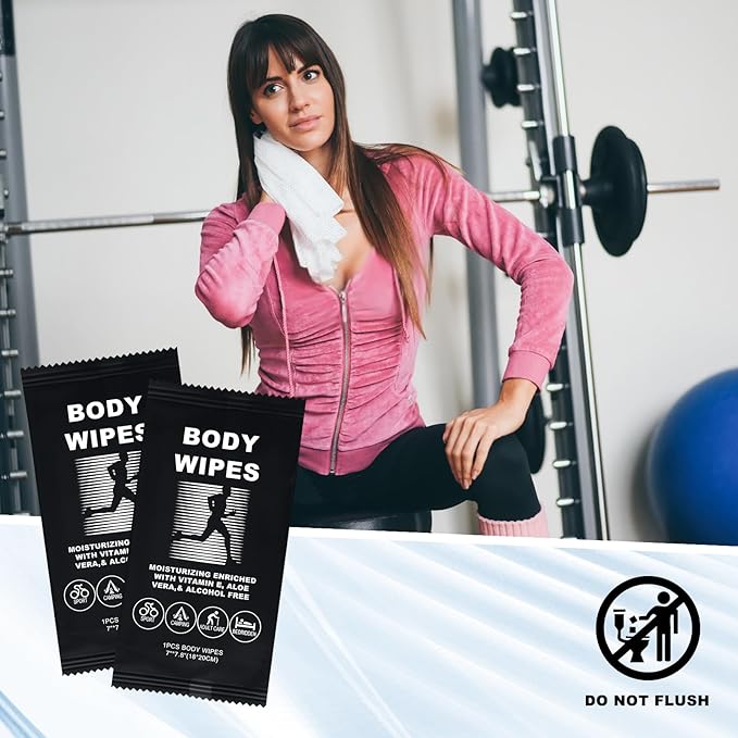 Body Wipes for Men and Women, Face & Body Cleansing, No Rinse, Travel & Camping (400)