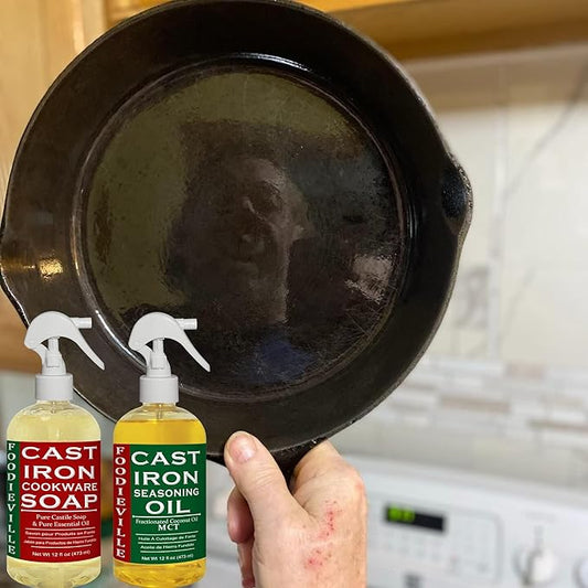 Creation Farm Cast Iron Soap – Plant-Based Cleaner – Ideal for Skillets, Griddles, Pots & Dutch Ovens – Home & Camping Cookware Care - Foodieville