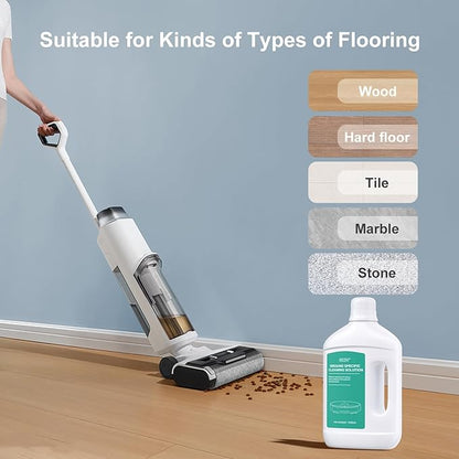 Floor Cleaning Solution Original Scent Compatible with Dreame Vacuum Cleaner Solution, Residue & Streak Free, Suitable for All Robot Vacuum Cleaners and Wireless Wet Dry Dual-Use Vacuum Cleaners