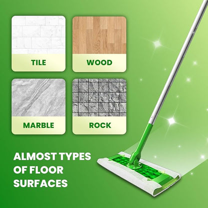 Upgraded Wet Mop Pads for Swiffer Sweeper Wet Mopping Cloths Refills,64 Count