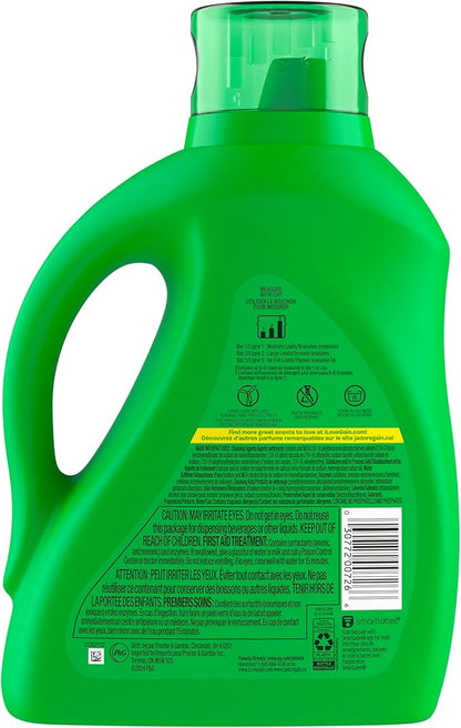 Gain + Odor Defense Liquid Laundry Detergent 2-Pack, Super Fresh Blast Scent, 65 fl oz each, 45 Loads each, HE Compatible