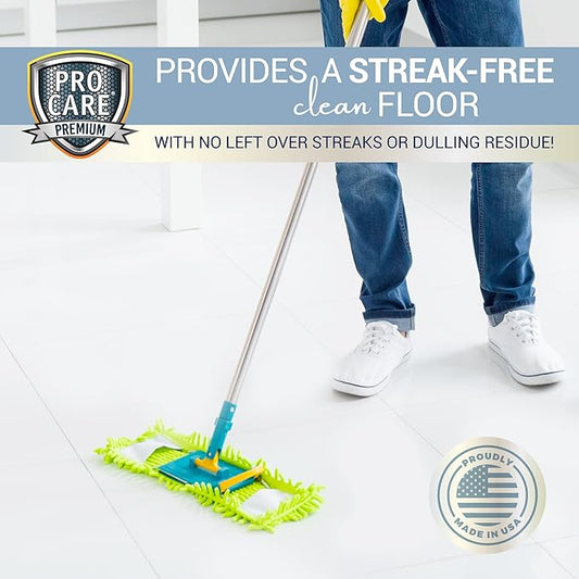Citrus Floor Cleaner Concentrate (Made in USA) | Vinyl, Wood, Tile, Stone & Laminate Floor Cleaner For Mopping, Household Supplies, Cleaning Solution For Kitchen & Bathroom - 1 Gallon