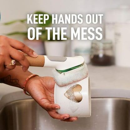 Scotch-Brite Greener Clean Non-Scratch Soap Control Dishwand with 3 Refills