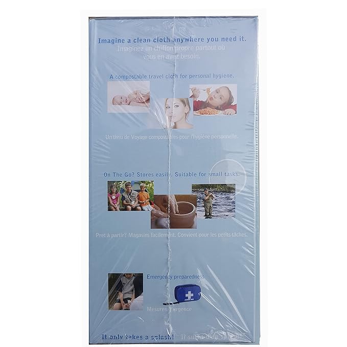 Multi-Purpose Wipes & 2 Travel Tubes - Just Add Water - Box of 500 Compact Towelettes + 2 To Go Tubes - All Natural Wipes Reusable - Hypoallergenic - Scent-Free - Compostable - Expandable Cloth.