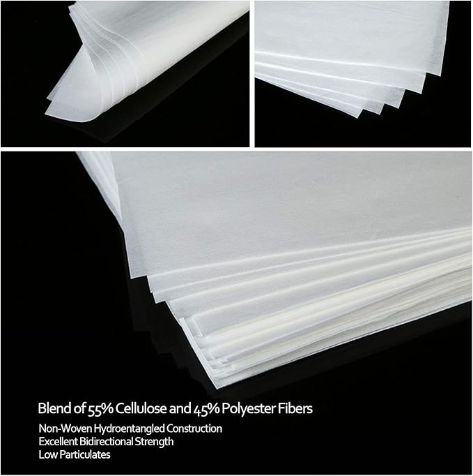 AAwipes Cleanroom Wipers 4x 4 (1200 Pcs, Cellulose/Polyester Blend, Grade A, 68GSM) Lint Free Wipes 4" x 4" for Lab, Electronics, Pharmaceutical, Printing and Semiconductor Industries