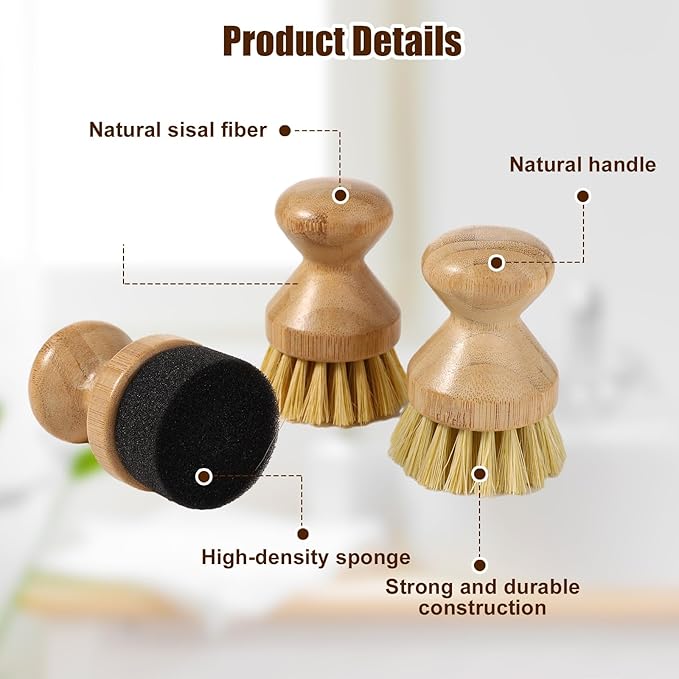 Cutting Board Oil Wax Applicator and 2pcs Scrub Brushes Set, Wood Oil Wax Applicator Sisal Fiber Cutting Board Cleaning Brush for Mineral Oil Board Wooden Worktops Utensil Care
