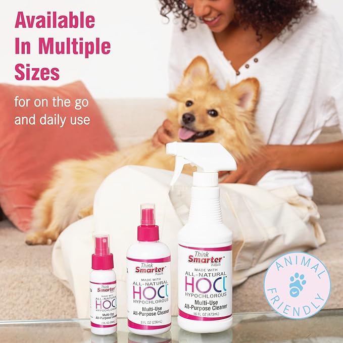HOCL All-Purpose Cleaner with Hypochlorous Acid, All-Natural Surface Cleaner, & Skin Hydrator 16fl oz Clear Spray