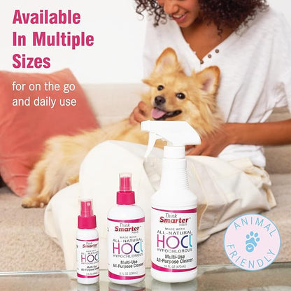 HOCL All-Purpose Cleaner with Hypochlorous Acid, All-Natural Surface Cleaner, & Skin Hydrator 16fl oz Clear Spray