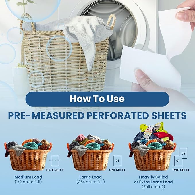 Laundry Detergent Sheets - 3in1 and Regular Bundle Pack of 1 - Eco-Friendly, Zero Waste, Plastic-Free Laundry Washing Machines Soap Sheets, Concentrated Liquidless Laundry Soap - 100 Loads