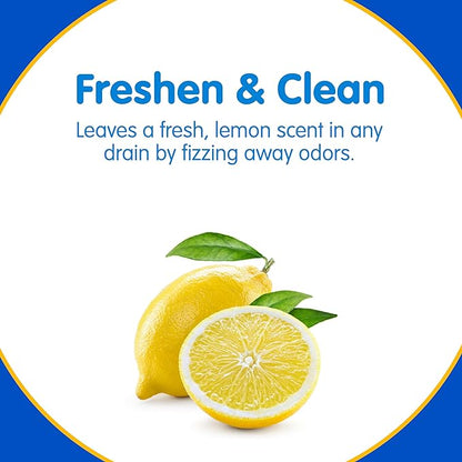 COMPAC HOME Plink Fizzy Sink Drain Cleaner and Deodorizer, Air Fresheners for Kitchen Sink, Home Accessory Cleaning Products for Kitchen, Drain Cleaner, Lemon Scent, 6 Count (Pack of 2), 12 Tablets