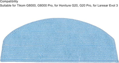 Consumable Accessories Parts for Tikom G8000 G8000 Pro for Laresar Evol 3, 10PCS Vacuum Mop Cloth Pads Reusable Soft Microfiber Mop Cloth Washable Robot Vacuum Mop Wipes