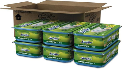 Gain 95532CT Wet Refill Cloths, Gain Original Scent, White, 8 x 10, 24/Pack, 6 Pack/Carton