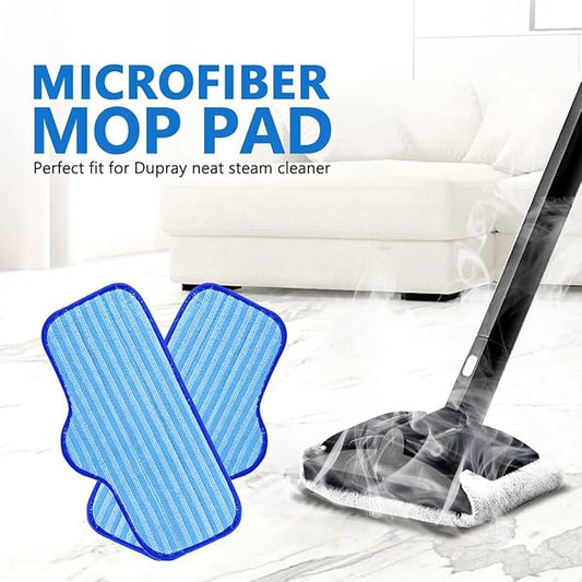 KEEPOW Microfiber Pads for Dupray Neat Steam Cleaner, 8 Pack Reusable Pads Powerful Chemical-Free Cleaning for Floors, Cars, Tiles, Grout, and More, Offering Versatile, Deep Cleaning Performance