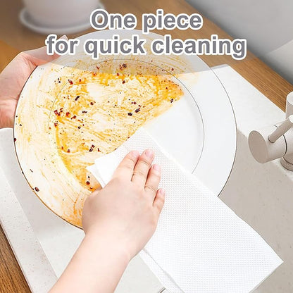 Dish Wipes Individually Wrapped, Portable Kitchen Disposable Wipes Bulk Travel Size Dishwashing Wipes for Outdoor Traveling/Camping/Hotel （12 x 10.2 inch,50Pack)