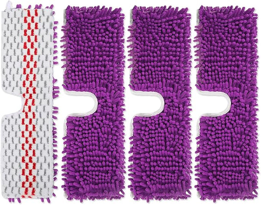 Diteje 4 Pack Replacement Mop Pads Washable Refill Heads Compatible with O-ceda Dua-Action Microfiber,Reusable Double Sided All Surface Cleaning for Dry Wet Use