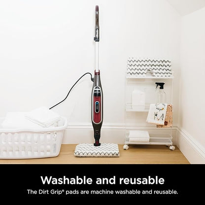 Shark | Steam Mop for Home | Lightweight | Powerful Steam Cleaning with Steam Blaster Technology | Includes 2 Mop Pads | Ideal for Hardwood Floors, Tile, Laminate | Burgundy/Gray | S5003D