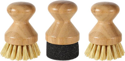 Cutting Board Oil Wax Applicator and 2pcs Scrub Brushes Set, Wood Oil Wax Applicator Sisal Fiber Cutting Board Cleaning Brush for Mineral Oil Board Wooden Worktops Utensil Care
