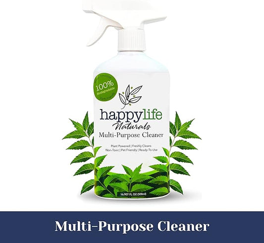 All purpose cleaner - natural household supplies - all purpose cleaning cleaning spray - Plant-based formula, multipurpose cleaner, kids and pets friendly, 16.9 Fl oz