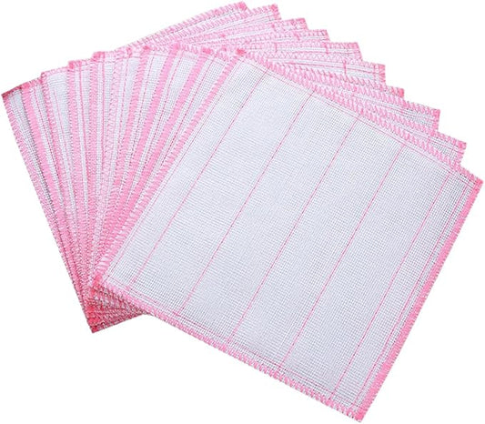 10Pcs Simply Natural Wood Fiber Cleaning Cloths Microfiber Cleaning Wipes Absorbent Dish Cloths Reusable Kitchen Towels,11.8" x 11.8"