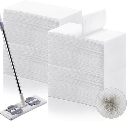 Maxcheck 200 Count Dry Sweeping Cloths X Large Refills 17'' x 9.8'' Dry Mop Refills XL Disposable Mop Pads Floor for Sweeping Cleaning Scrubbing Hardwood