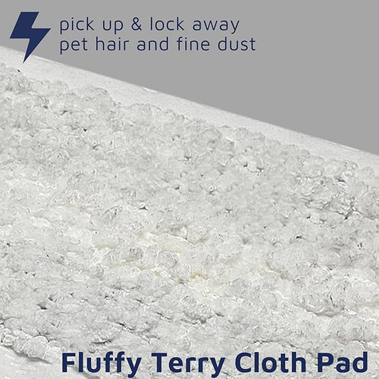 30 Count 18 Inch Fluffy Mop Pads Refills Compatible with Bona and All 16''-18'' Flat Mop, Heavy-Duty Mop Pad Replacement for Floor Cleaning (for Daily use)