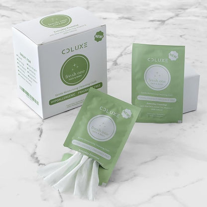 Fresh One (Body, Face, or Toliet) - Personal Cleansing | All Natural & Flushable, Sensitive Skin, Deodorizing, Hand Wipes, Moisturizing, Individually Wrapped on-the-go Singles