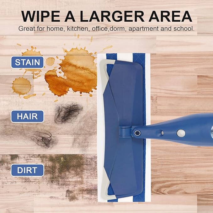 30 Count 18 Inch Fluffy Mop Pads Refills Compatible with Bona and All 16''-18'' Flat Mop, Heavy-Duty Mop Pad Replacement for Floor Cleaning (for Daily use)
