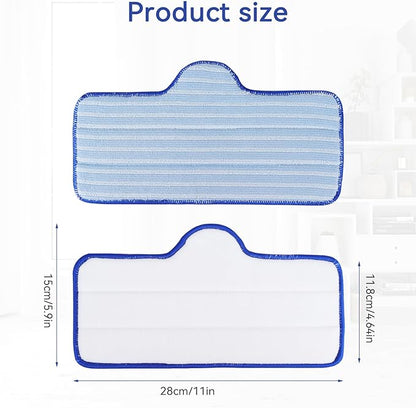 8 Pack Steam Mop Pads Compatible with Dupray Steam Cleaner and Schenley Steam Mop Cleaner - Washable and Reusable Microfiber Replacement Mop Head