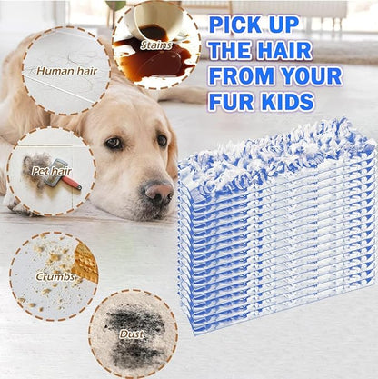 Disposable Mopping Pad Refills for Swiffer PowerMop Multi-Surface Mop and Swiffer PowerMop Wood Mop, Spray Clean Pads Replacement (Blue-15)