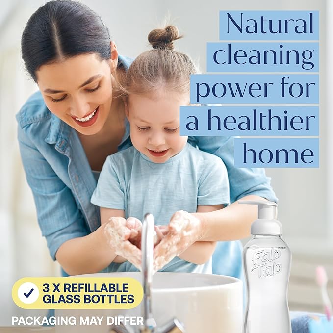 Home Starter Kit - Natural Cleaning Products - Household Cleaners - All-Purpose Cleaner Tablets - Plant-Based, Plastic-Fee - No Harsh Chemicals | Cleaning Kit